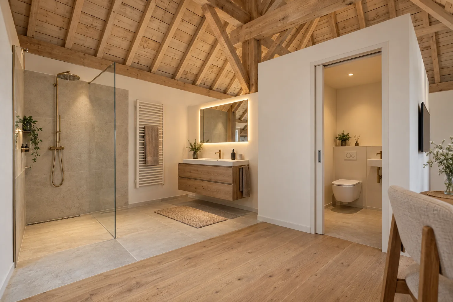 V5 Open badkamer (loft), badkamer