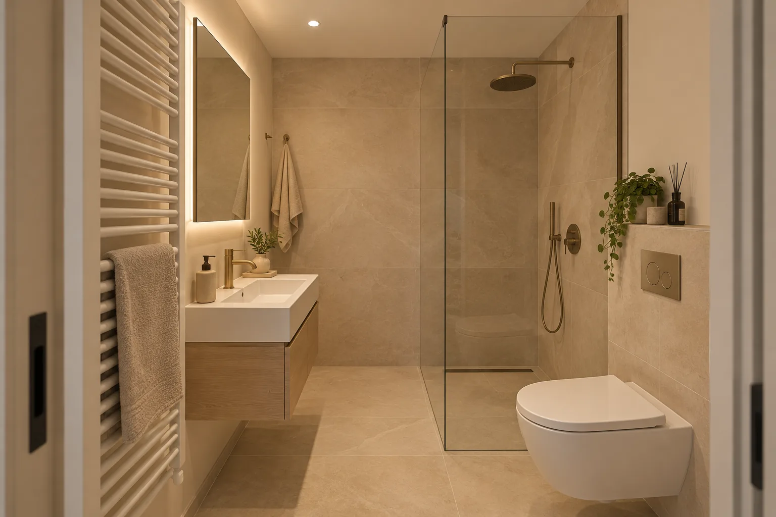 V7 Kastwand, badkamer